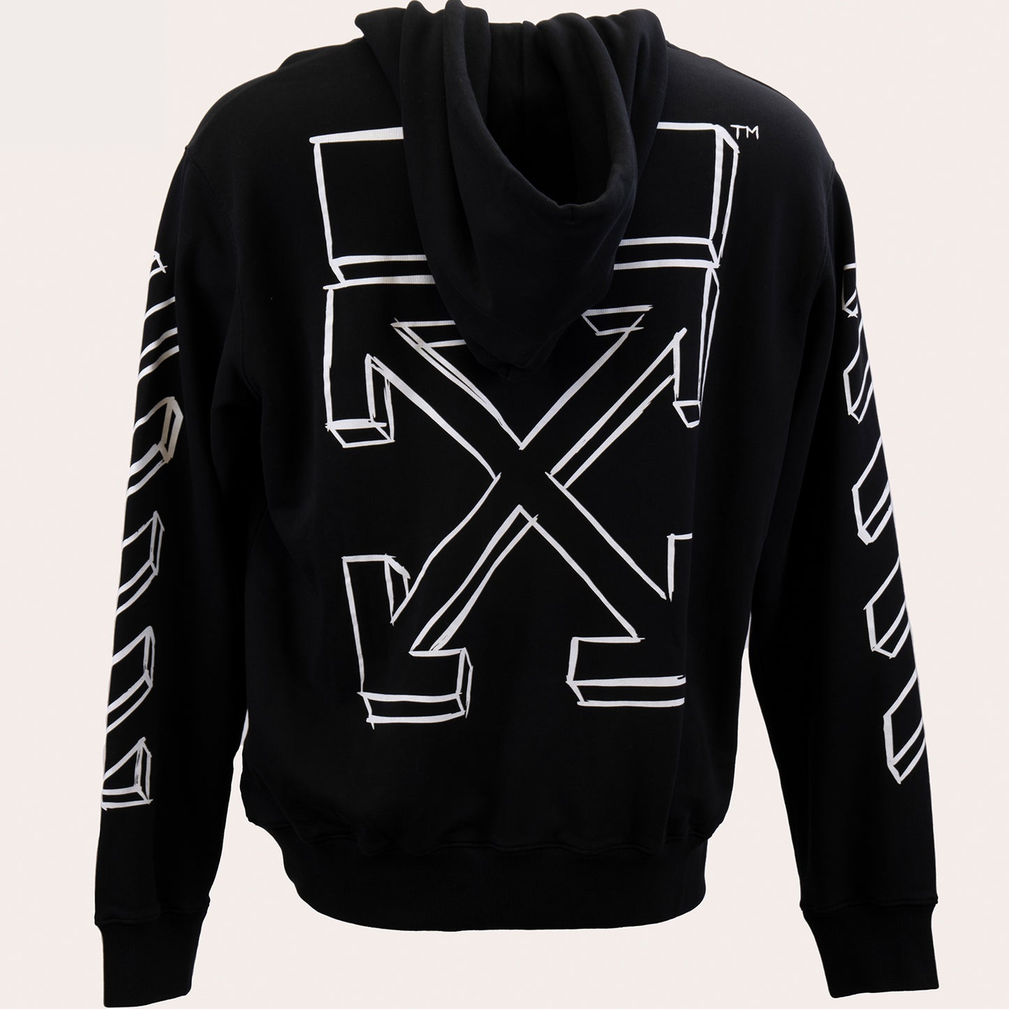 OFF-WHITE AIRPORT TAPE SLIM HOODIE