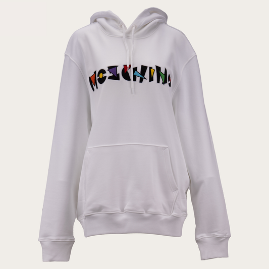 MOSCHINO WHITE HOODIE