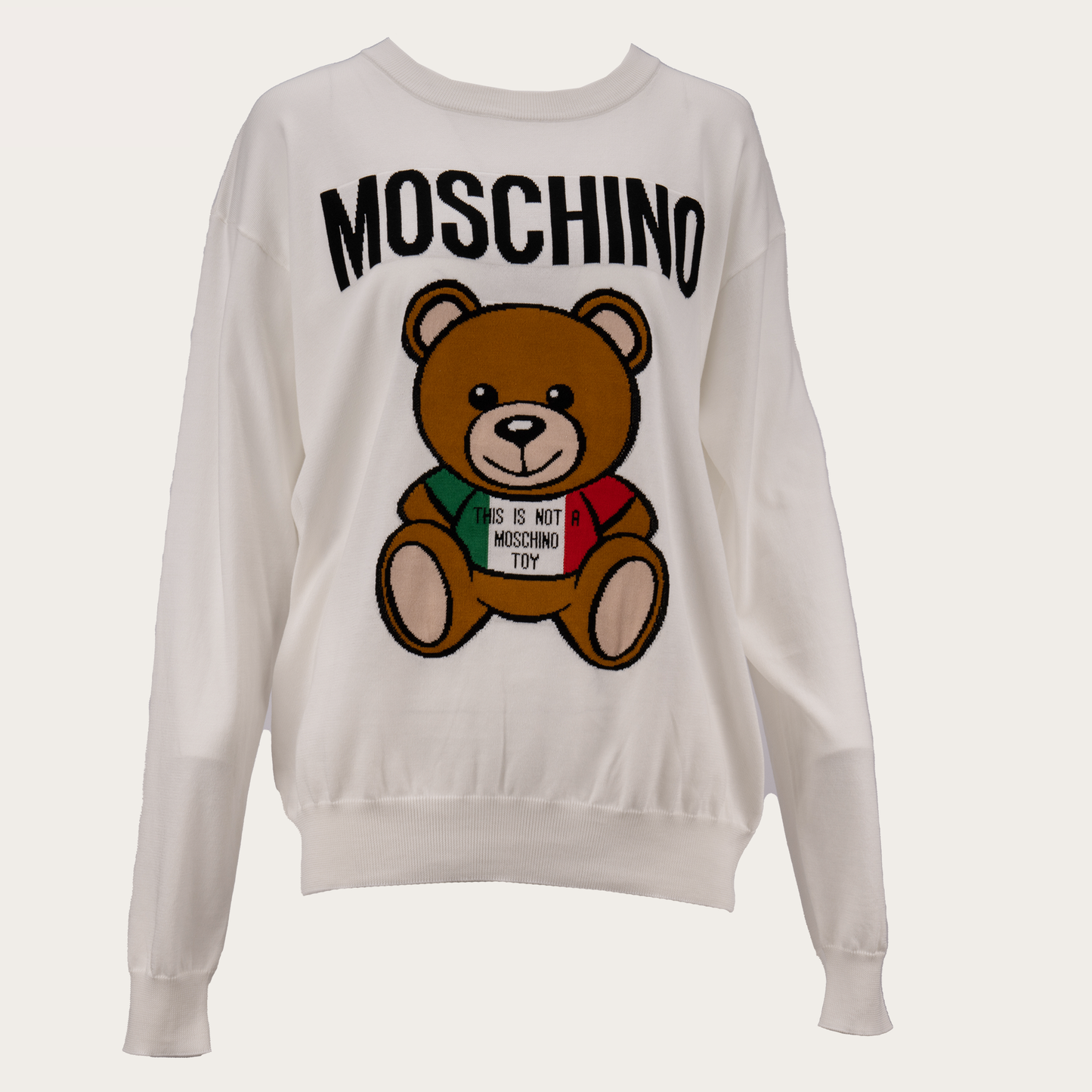 MOSCHINO WHITE SWEATER